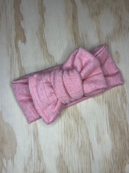 Pink Hearts Oversized Bow